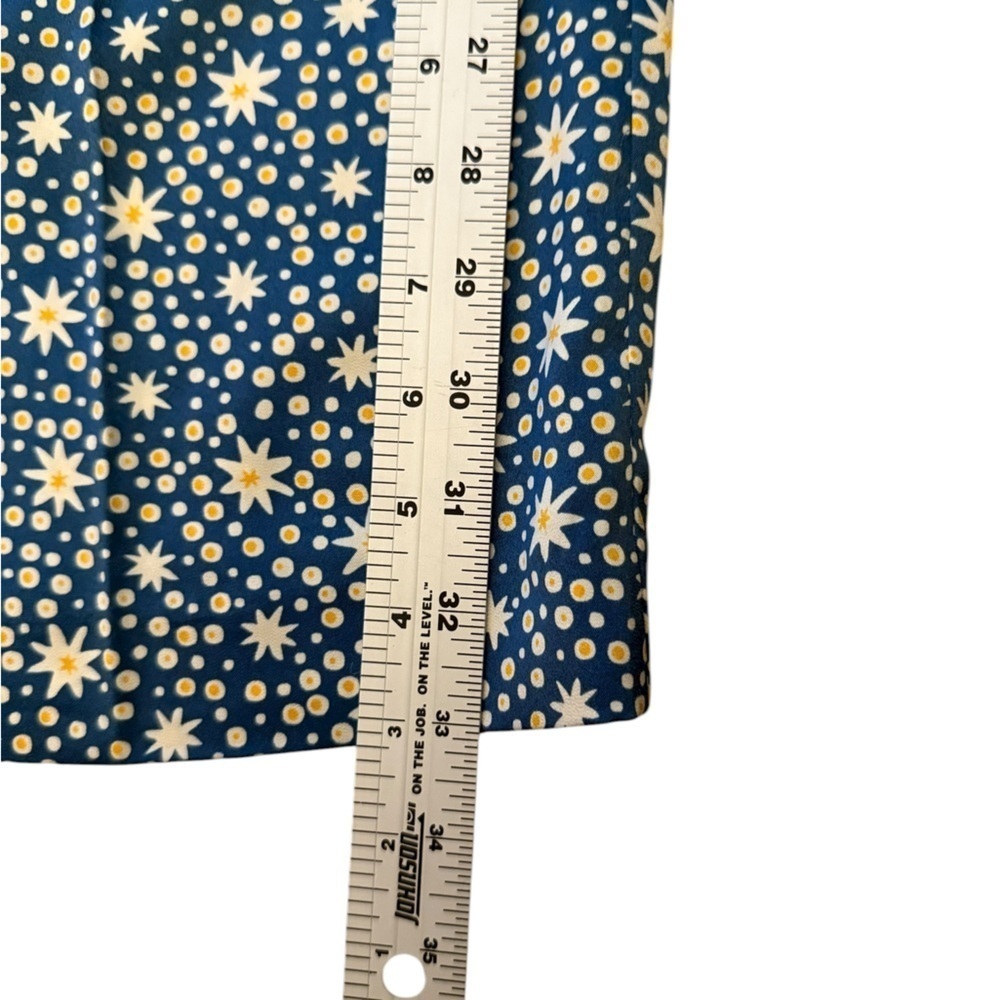Polo Ralph Lauren Starburst-Motif Satin Wide-Leg Pant Size 2 Excellent Condition - Picture 8 of 9